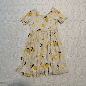 Kyte BABY 2T Lemon Print Dress